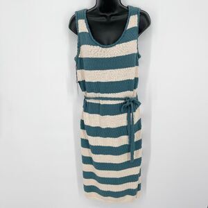 Callahan Revolve NEW Willa Blue Nile Nubby Cotton Sleeveless Dress Womens Sz S